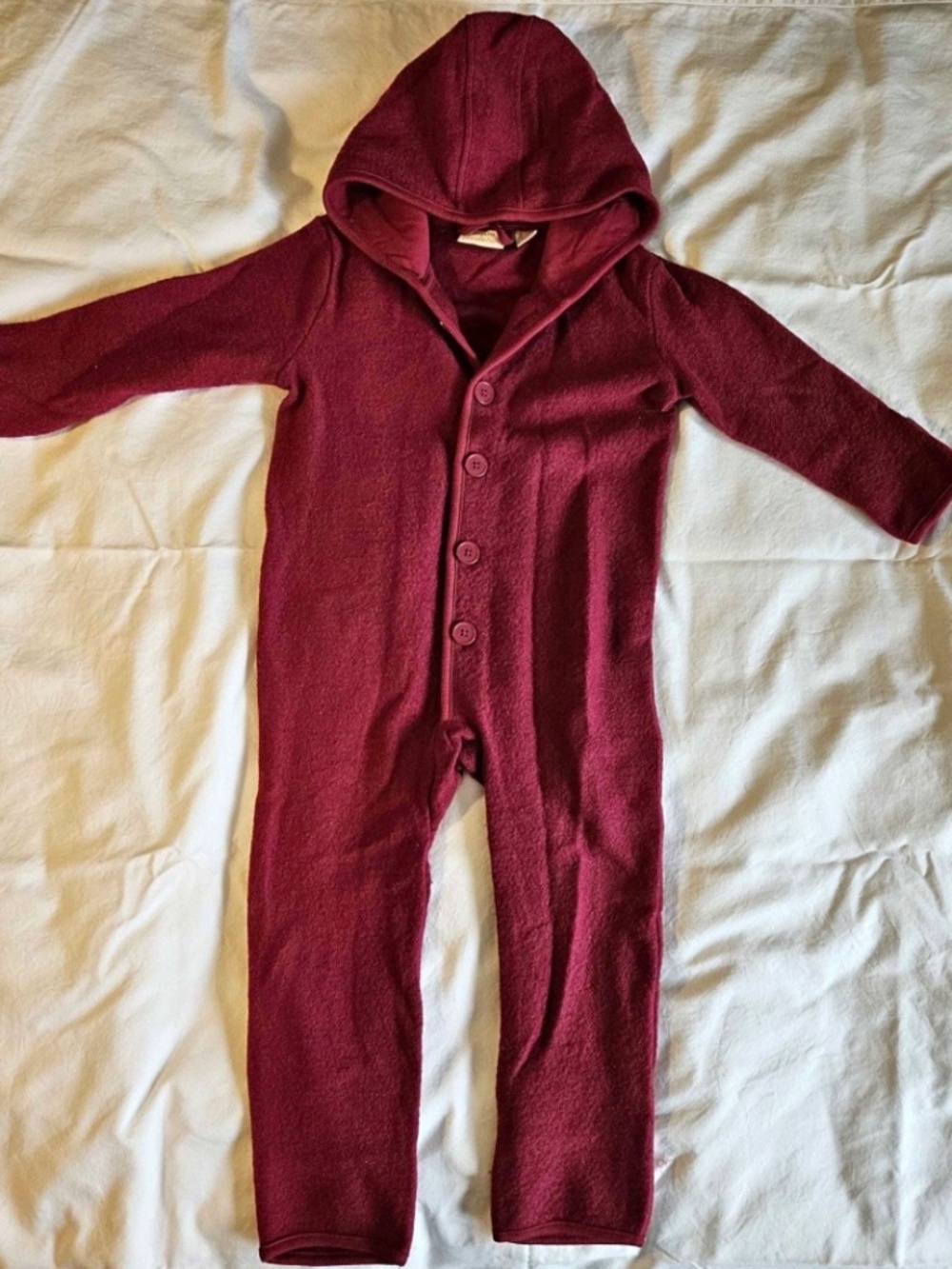 Organic merino wool overall